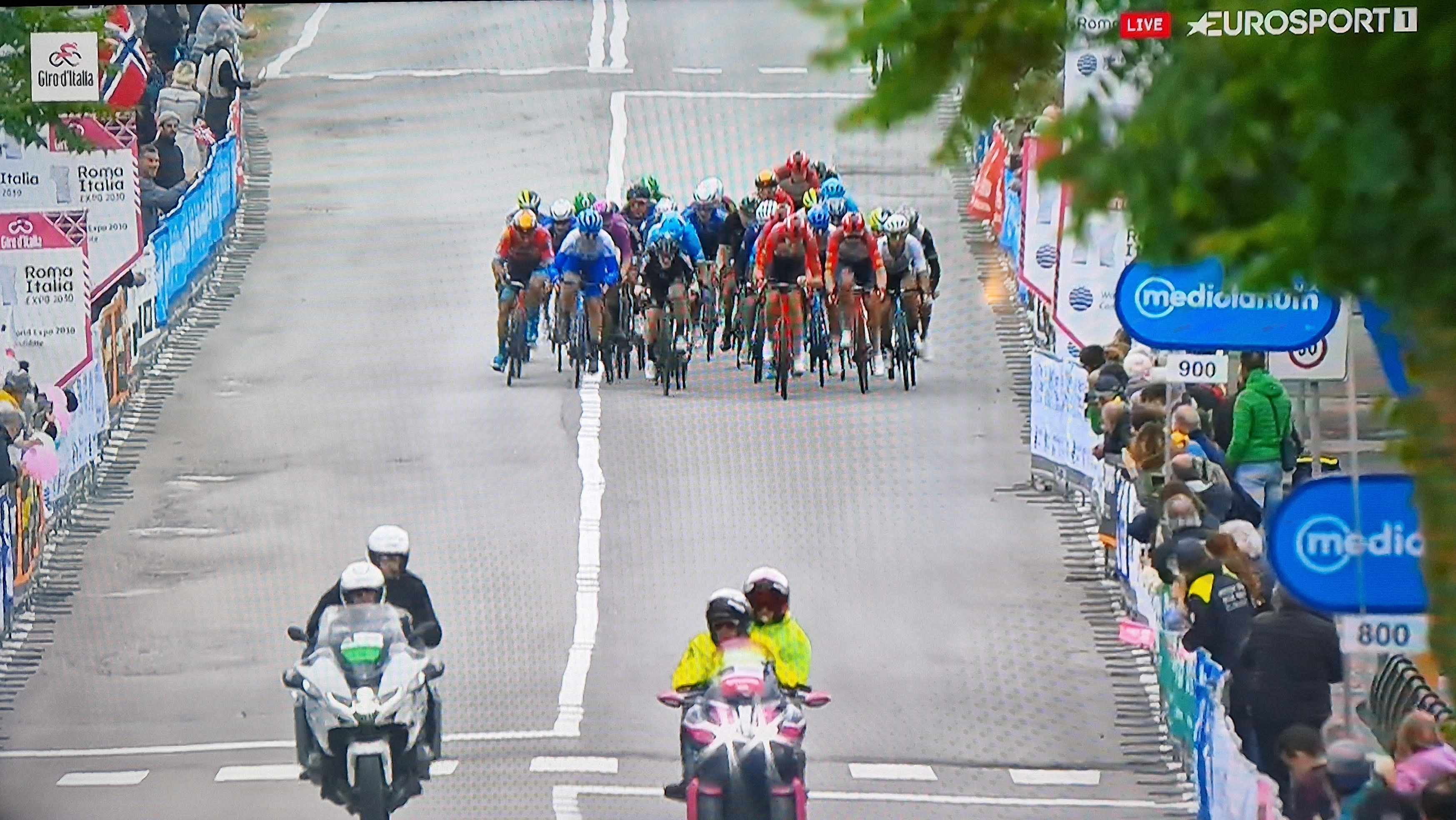 Het restant van het peloton